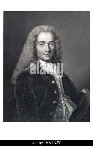 VOLTAIRE French writer historian 1694 1778 penname François Marie Arouet philosopher Imperial dictionary of universal biography Stock Photo