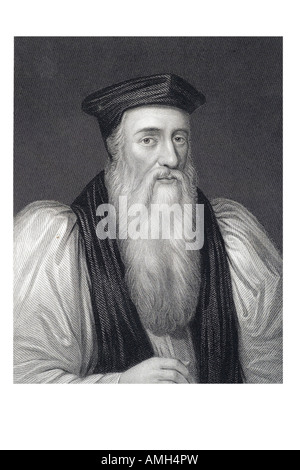 THOMAS CRANMER 1489 1556 First Protestant archbishop Canterbury influential theologian co-founder Anglican theological thought. Stock Photo