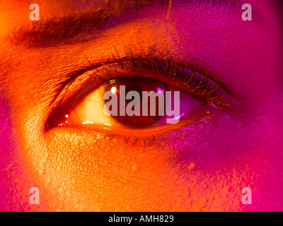 oriental womans eye Stock Photo