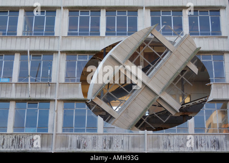 Turning the Place Over, a controversial one million pound art project in the centre of Liverpool by artist Richard Wilson Stock Photo