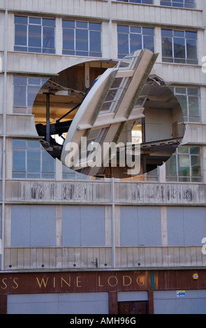 Turning the Place Over, a controversial one million pound art project in the centre of Liverpool by artist Richard Wilson Stock Photo