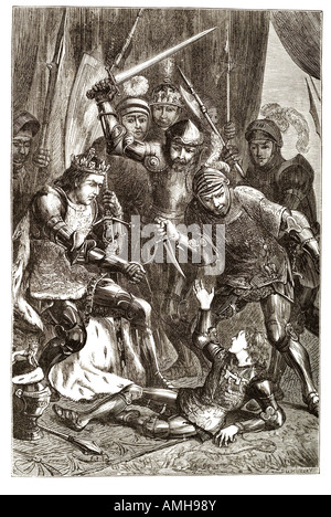 murder of prince edward at Tewkesbury King Edward V Princes Tower c1880 The son Edward IV King Edward V 1470 1483 King England A Stock Photo