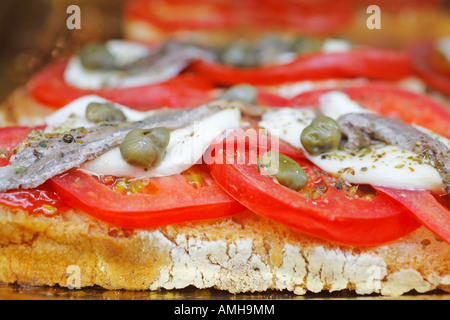 Bruschetta, Central Market, Florence, Italy Stock Photo