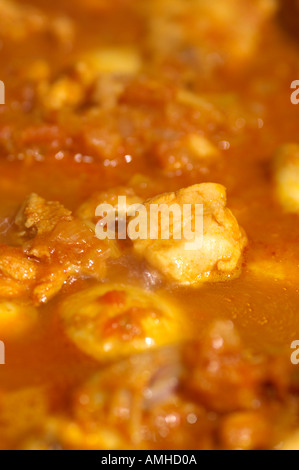 Chicken Curry cooking Stock Photo