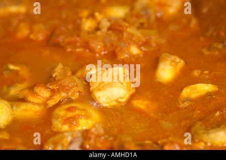 Chicken Curry pieces Stock Photo