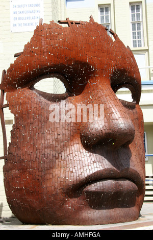 Sculpture outside The Marlowe Theatre Canterbury Kent Stock Photo