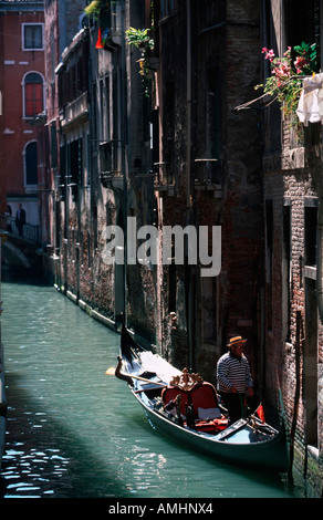 Venedig, Kanal, Gondel Stock Photo
