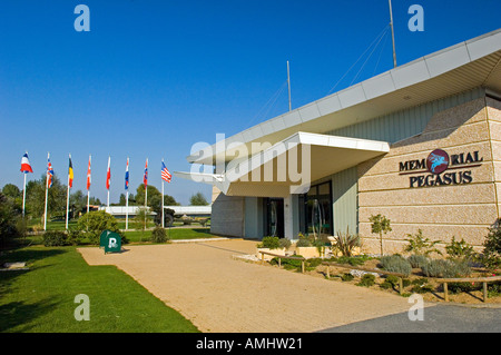 Memorial Pegasus museum at Ranville in Normandy France Stock Photo