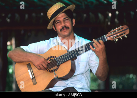 Kuba, Matanzas, Nationalpark Zapata, Playa Giron, Musiker Stock Photo