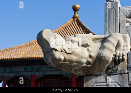 Architectural Detail Forbidden City Beijing China Stock Photo