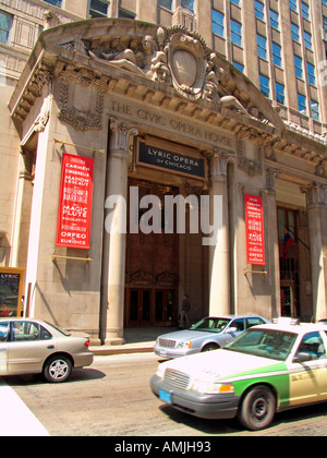 Civic Opera House Lyric Opera of Chicago Illinois USA Stock Photo