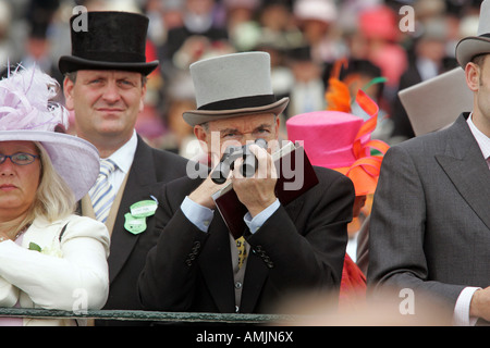 People at Royal Ascot horse race, York, Great Britain Stock Photo