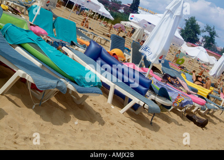 Sunny beach Bulgaria Peoples Republic Narodna Republika Bulgariya Balkan Peninsula south east Europe Stock Photo