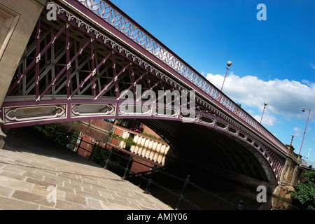 Crown Point Bridge over the River Aire built as a Toll Bridge in 1840 in Leeds City Centre West Yorkshire England Stock Photo