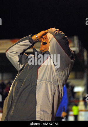 Former Brentford FC manager Terry Butcher, griffin Park, Brentford, Middlesex shortly before he was sacked from his post. Stock Photo