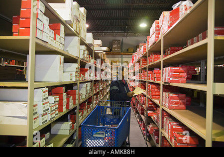 Auto Parts Warehouse Stock Photo