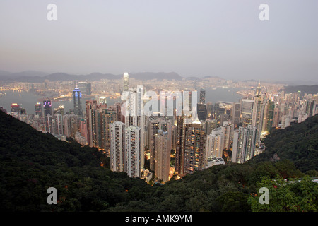 cityscape of highrise buildings in Hong Kong Stock Photo - Alamy
