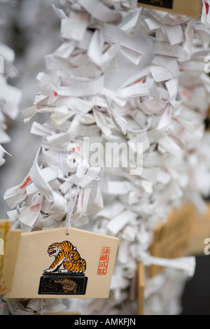 Fortune paper tied up Stock Photo