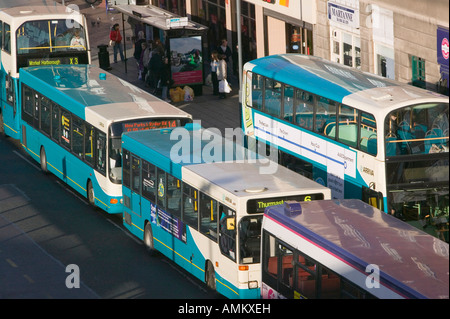 The Haymarket bus station in Leicester, Leicestershire, England Stock ...