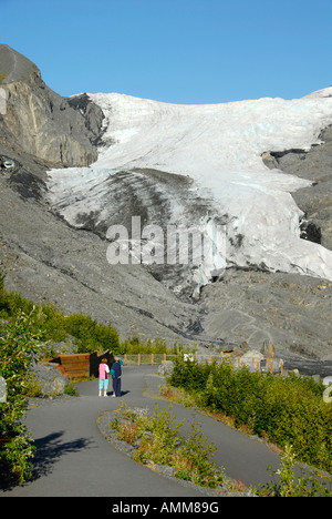 Worthington Glacier Recreation Site along Richardson Highway Thompson Pass near Valdez Alaska AK United States U S Chugach Mount Stock Photo