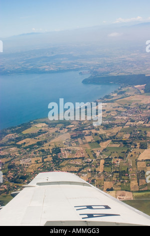 Plane View Rome aerial view of wing and rome from plane Stock Photo - Alamy