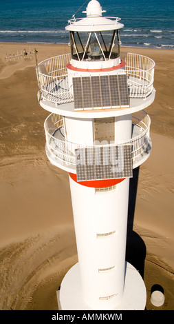 Punta del Fangar lighthouse Stock Photo