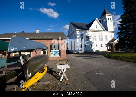 Downtown Greenville Maine USA Stock Photo