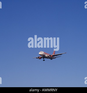 easyjet mallorca airport spain majorca landing flight alamy airbus ejar a319 registration approach aircraft final