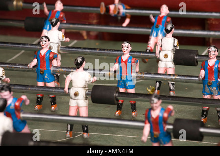 table soccer football barcelona-madrid Stock Photo
