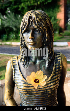 statue of brigitte bardot in the beautiful typical Brazilian city of buzios near rio de janeiro in brazil Stock Photo