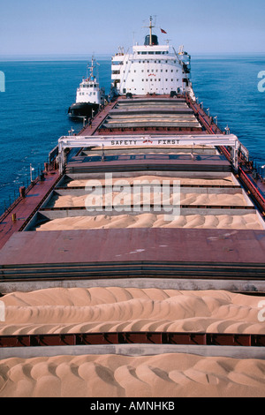 Ship at Port Cartier Quebec Canada Stock Photo Alamy