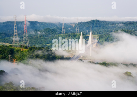 The New Millennium Panama Canal Bridge, Panama Stock Photo