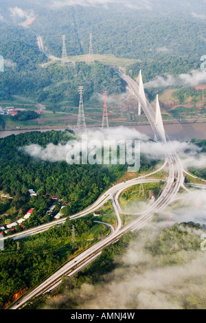 The New Millennium Panama Canal Bridge, Panama Stock Photo