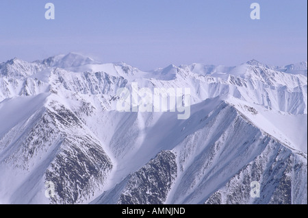 Brooks Range from the Air, Alaska, USA Stock Photo