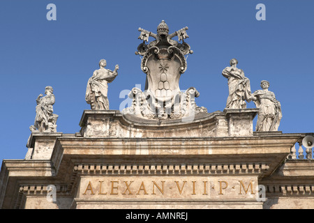 Detail of St Peter's Basilica, Rome, Italy Stock Photo