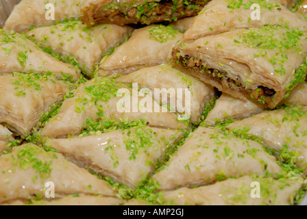 Baklava on display Stock Photo