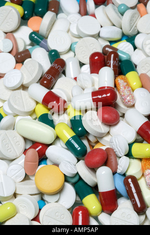 Assorted Pills Stock Photo