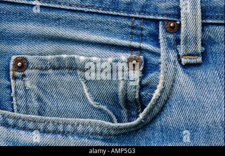 Old Pair of Jeans Stock Photo