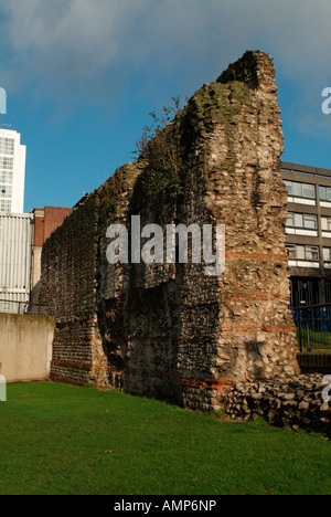 The London Wall, Tower Hill Stock Photo