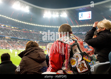 FC Bayern Muenchen Bolton Wanderers 2 2 FC FC Bayern fan with his srecial fan jacket NO PR NO MR for editorial use only No third Stock Photo