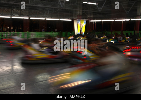 Dodgem Cars Funfair Nettuno Park Catania Sciliy Italy Stock Photo