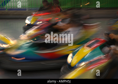 Dodgem Cars Dodgems Bumper Funfair Nettuno Park Catania Sciliy Italy Stock Photo