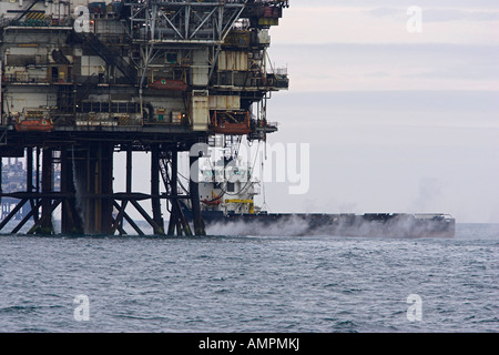 forties Bravo oil rig Stock Photo - Alamy