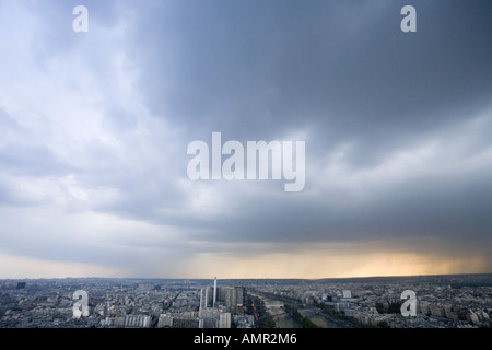 View from the Eiffel Tower Paris Stock Photo