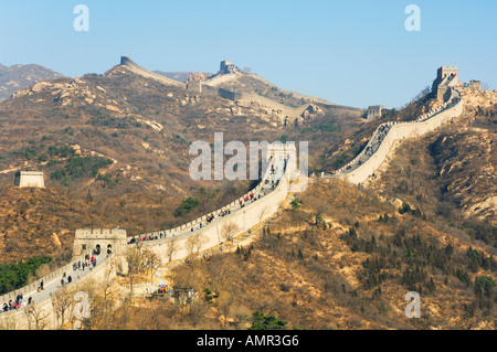The Great Wall, Badaling, China Stock Photo