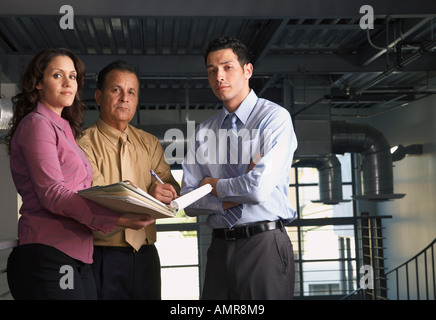 Business People Looking at Document Stock Photo