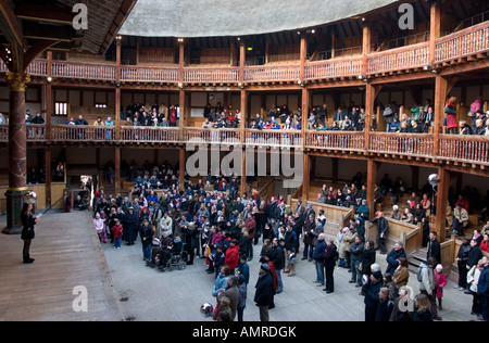 The Shakespeare Globe Theatre - London Stock Photo