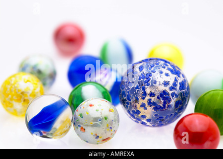 Assorted Marbles Stock Photo