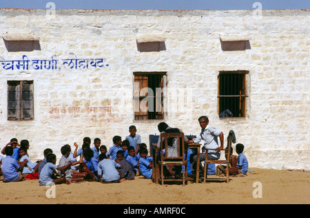 Jodphur India Open Air School Stock Photo