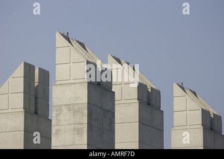 Exhaust vents from the tunnels of the big dig in Boston Massachusetts Stock Photo